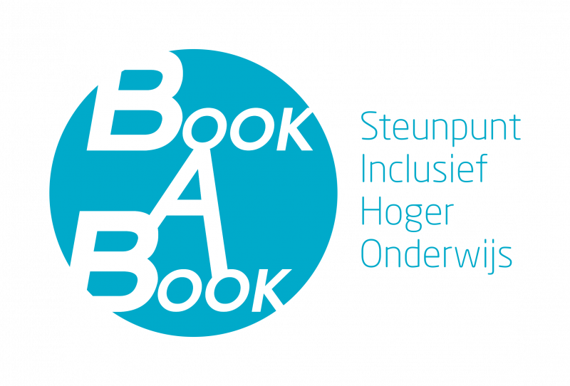 logo Book-a-Book van Steunpunt Inclusief Hoger Onderwijs